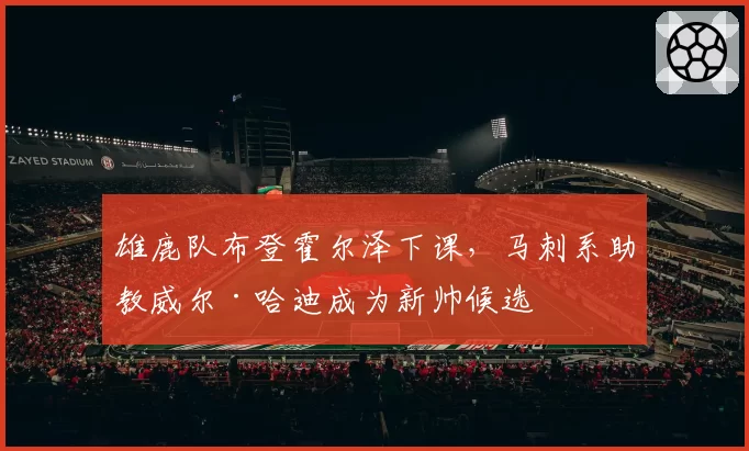 雄鹿队布登霍尔泽下课，马刺系助教威尔·哈迪成为新帅候选